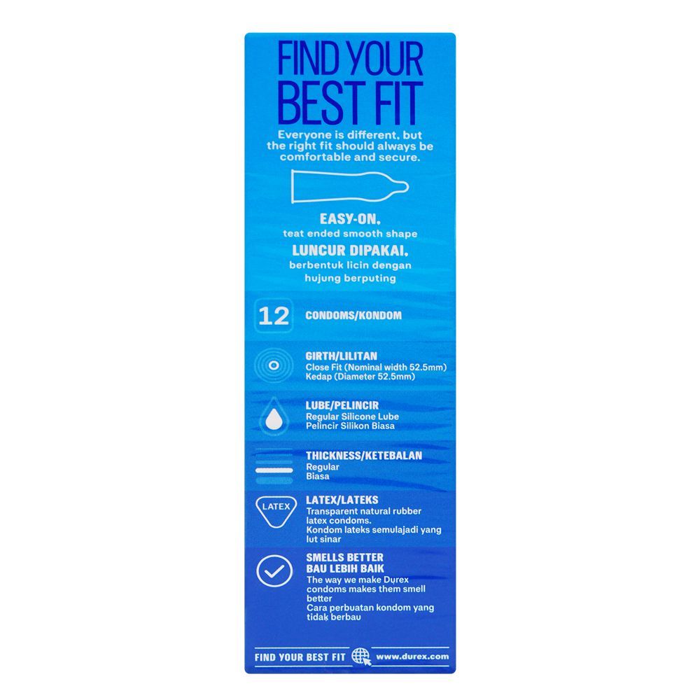 Durex Together Easy-On Condoms Pack Of 12