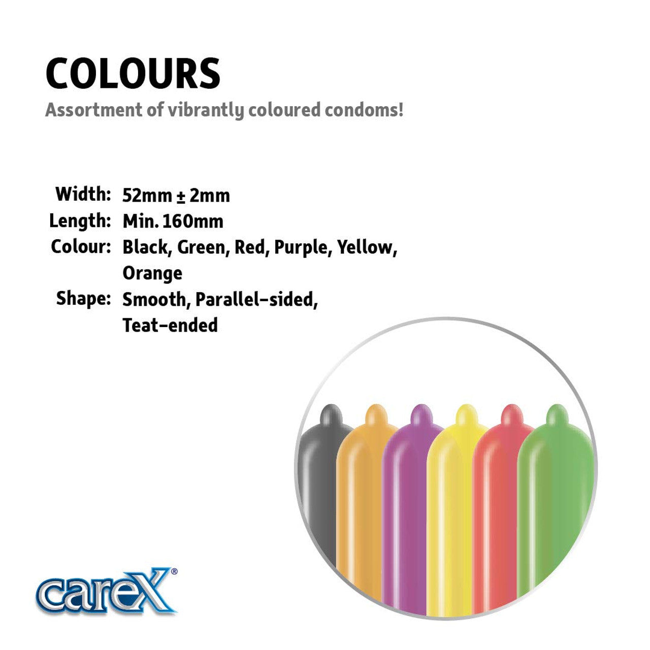 Carex Lubricated Colours Condoms best quality colored condom price in pakistan online