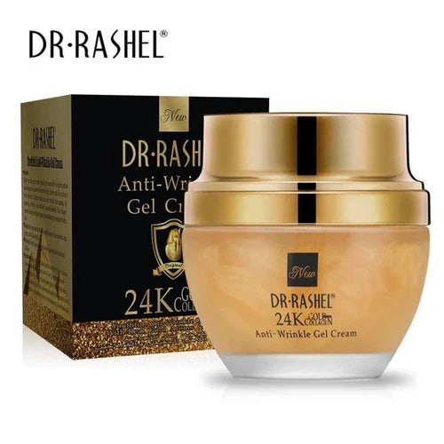 DR.RASHEL 24 K Gold Collagen Youthful Anti Wrinkle Whitening Gel Cream, 50ml best quality anti damage skin price in Pakistan online