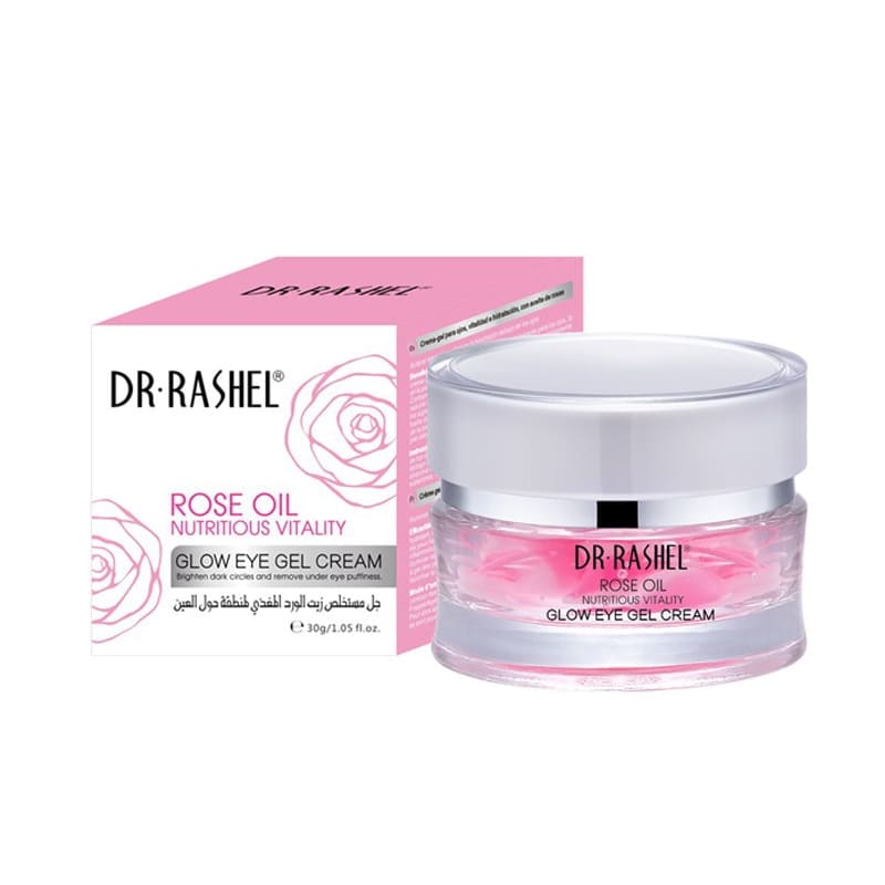 Dr.Rashel Rose Oil Nutritious Vitality Glow Eye Gel Cream (30g) best quality Anti-Puffiness Anti-wrinkle Dark Circles Moisturizer Nourishing cream price in pakistan online