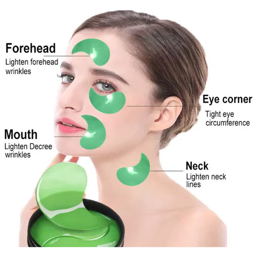 Dr. Rashel Marine Algae Energy Hydrogel Eye Mask - 60pcs best quality strips for nose, lips, dark circle and Forehead best price in Pakistan Online