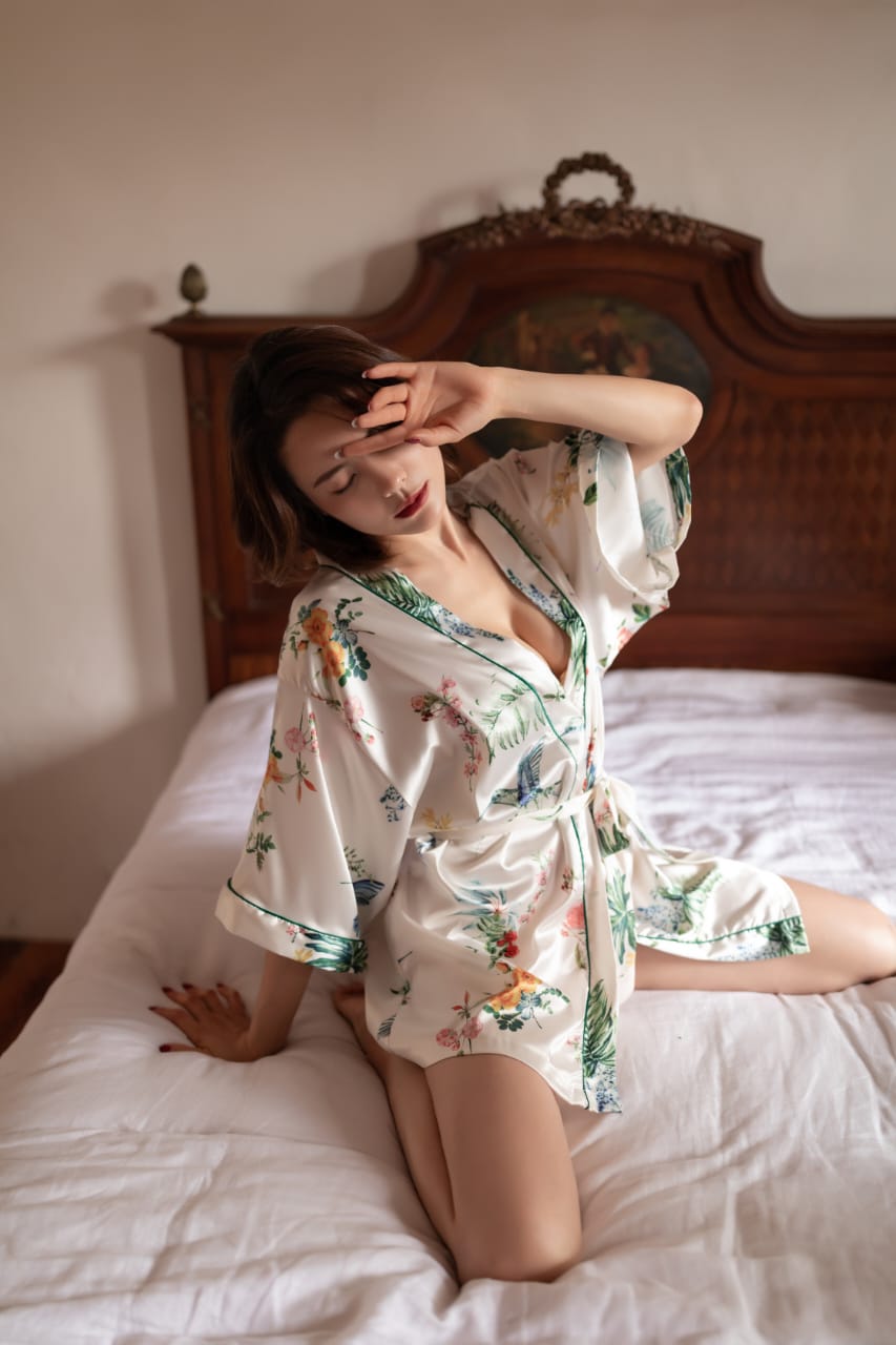 Babydoll -  Satin Wrap Robe