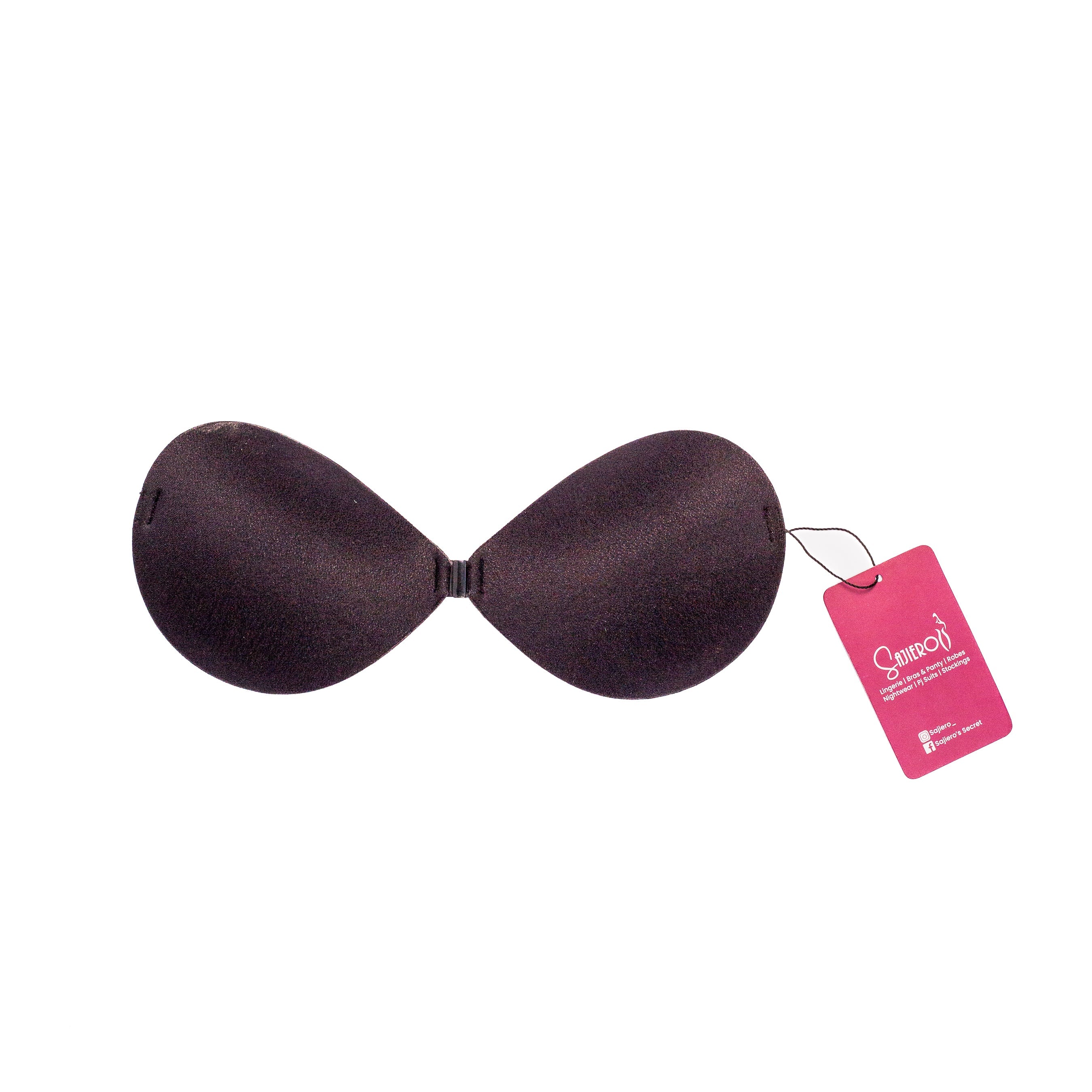 Sajiero Strapless Silicone Bra a good quality black color backless for covering nipples price in pakistan