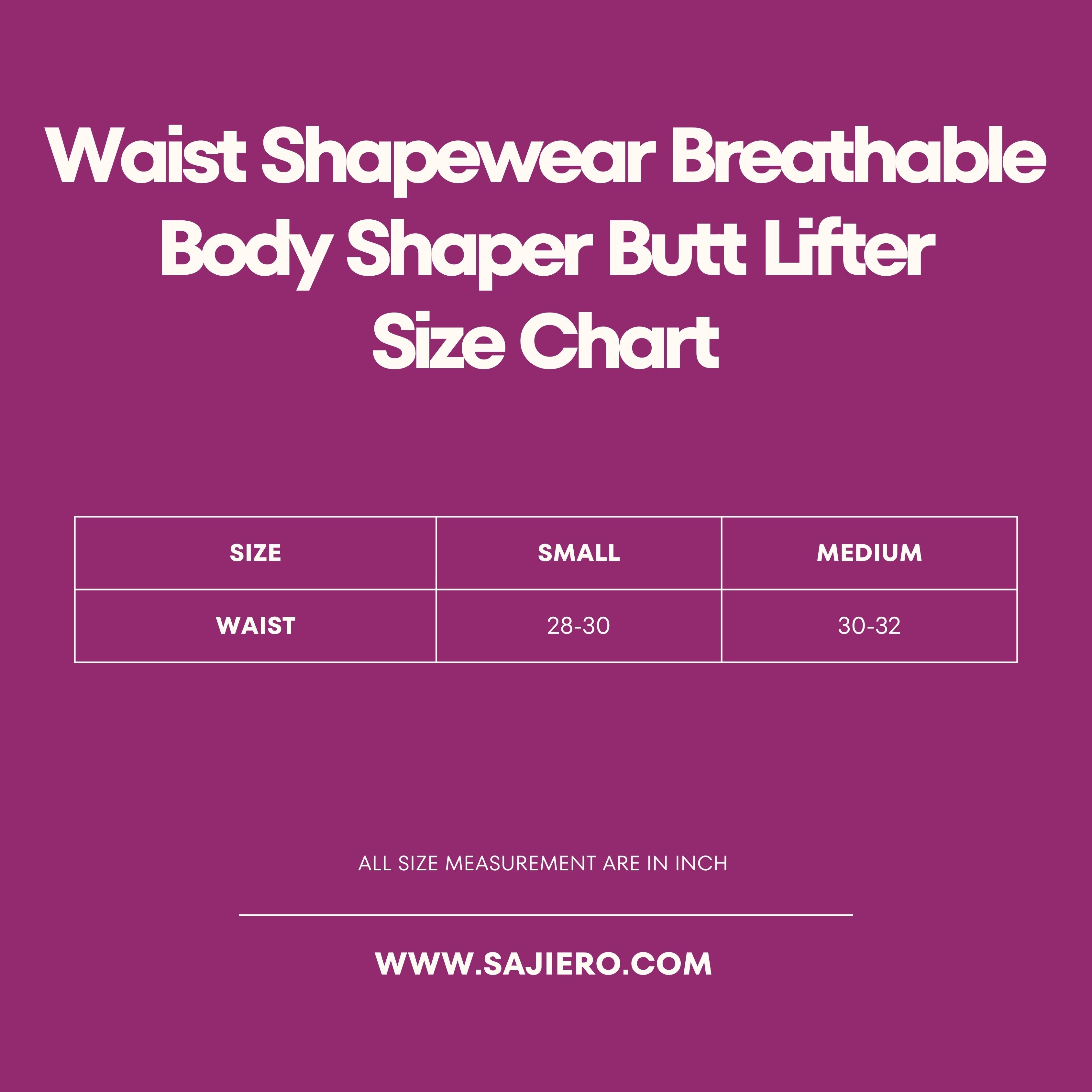 Waist Shapewear Breathable Body Shaper Butt Lifter