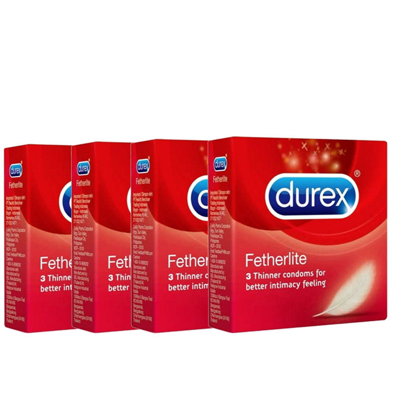Durex Featherlite Condoms Pack of 3 (3+1) best quality urex thin condom feel like no condom price in pakistan onine