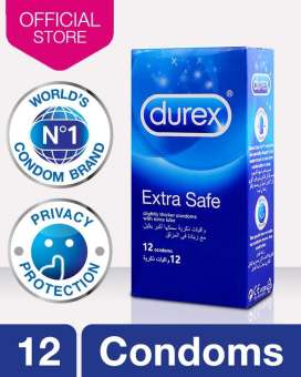 Durex Extra Safe Pack of 12 best quality durex extra sfe condem rice in pakistan online