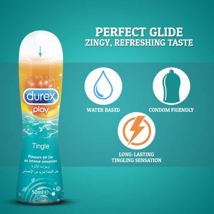 Durex Perfect Glide /Play tingle Lube 50 ml best quality durex sex gel best price in pakistan online