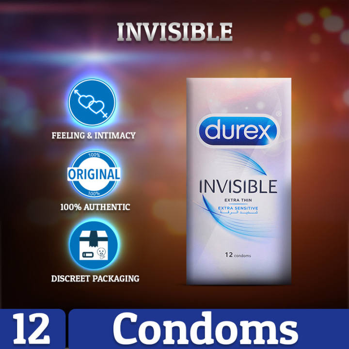 Durex Invisible Condoms Pack of 3s best qualiy codem feel like no kondam price in pakistan online